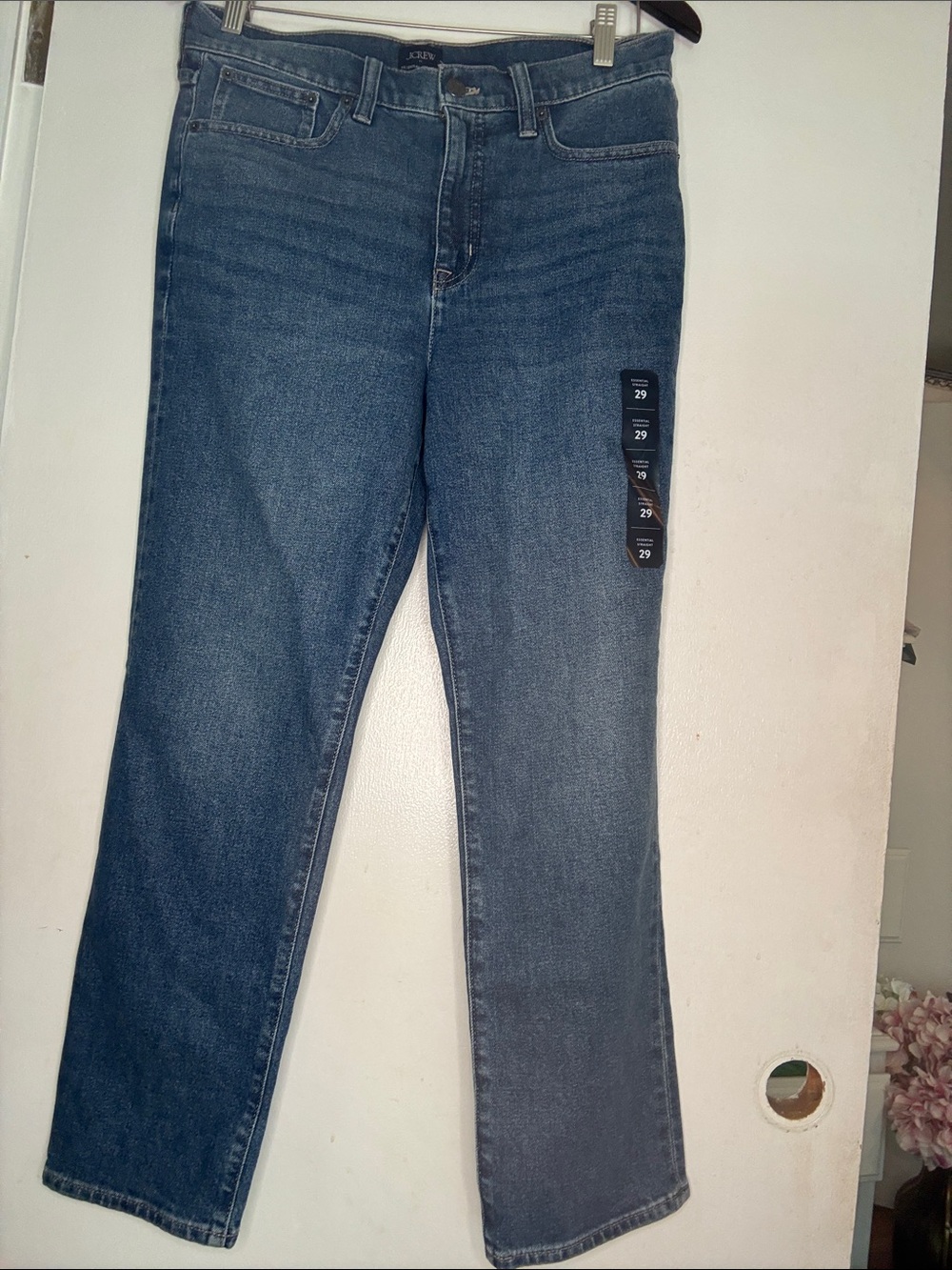 J. Crew Women's Straight Leg Jeans in Dark Wash Blue Size 29 NWT